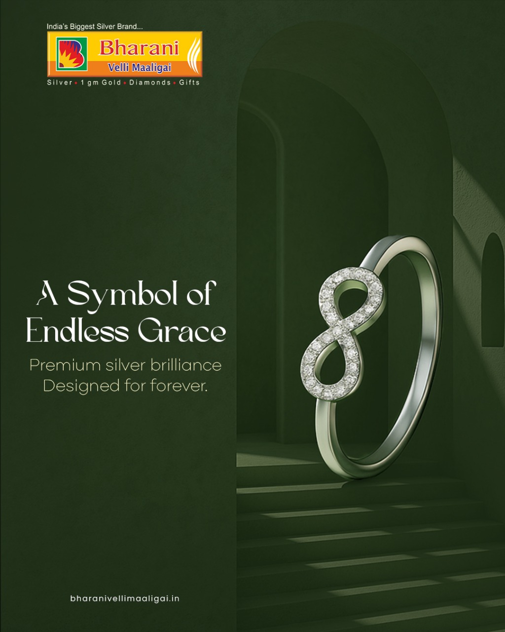 bharanivellimaaligai, silverrings, silverchaininerode, silverbracelets, silverjewelleryinerode